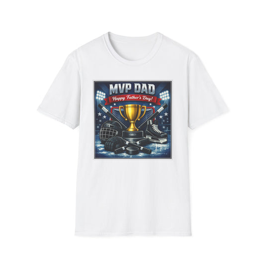 Father's Day Gift Tee - "Happy Father's Day" Sports Trophy
