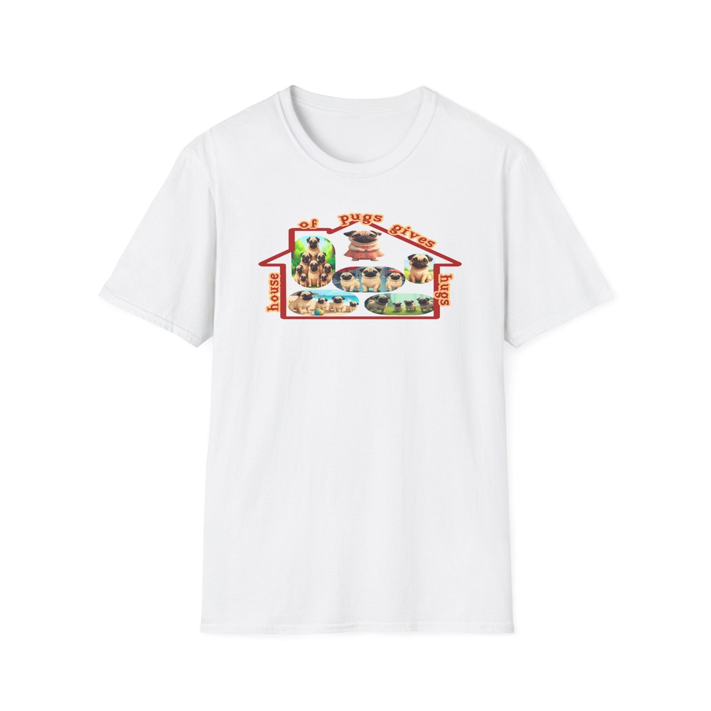 T-Shirt - 'House of Pugs' Dog Lover