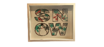 Handmade Holiday Shadowbox | Wall Decor