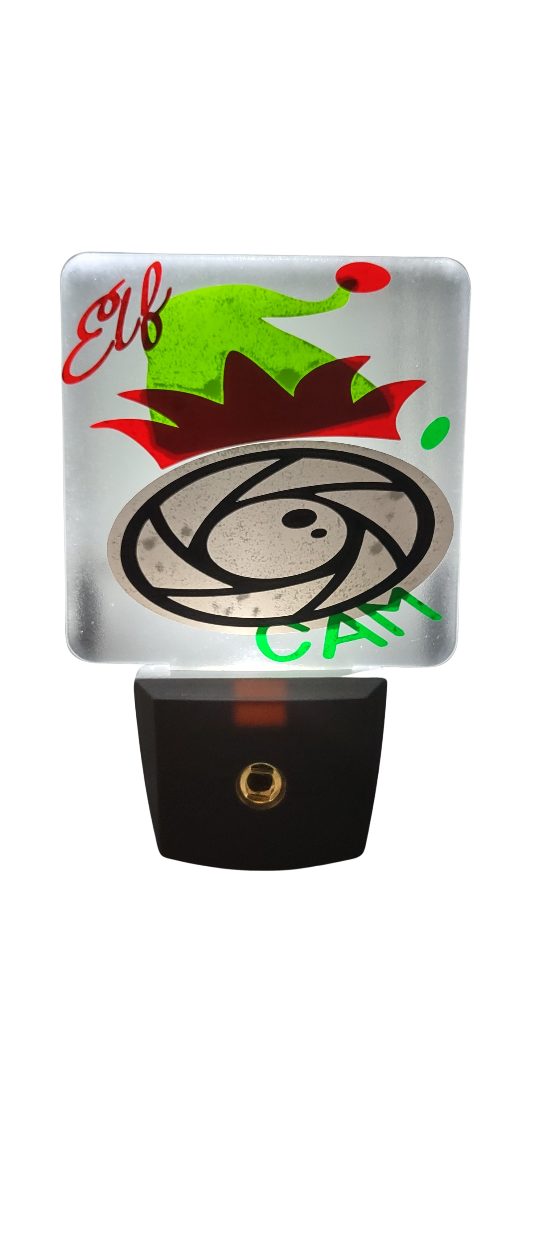 Decorative night light with elf hat design