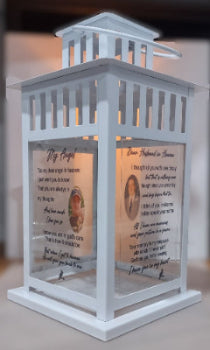 Memorial Lantern Illuminated | Remembrance Gift In Loving Memory