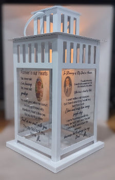 Memorial Lantern Illuminated | Remembrance Gift In Loving Memory