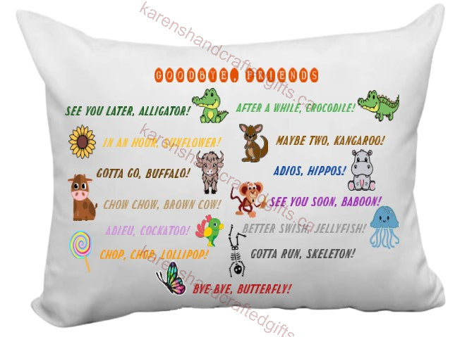 Handmade Pillow Cases/Slips - Personalized