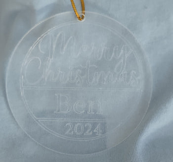 Personalized Christmas Ornaments | Custom Tree Decor - 12 Styles