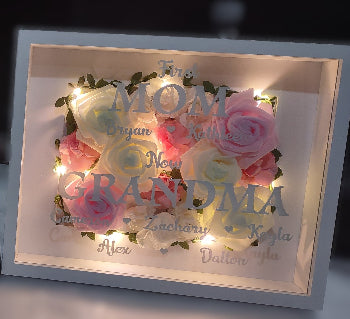Handmade Illuminated Shadowbox | Lighted Wall Decor - 9 Styles