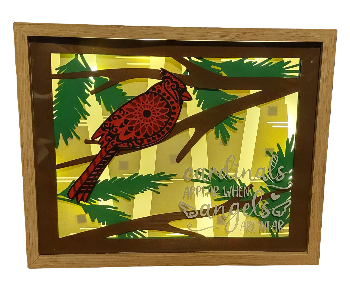 Handmade Illuminated Shadowbox | Lighted Wall Decor - 9 Styles