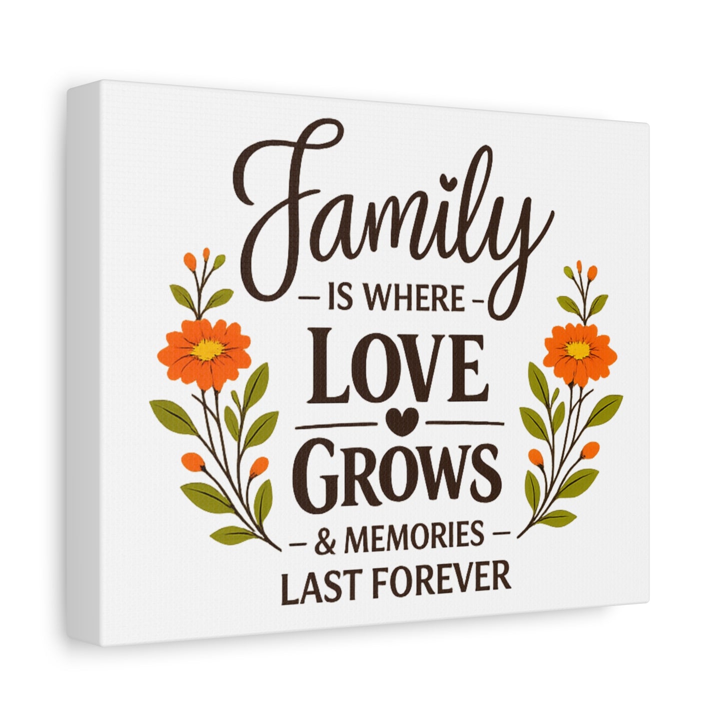 Decorative Canvas - 'Family Is Where....'