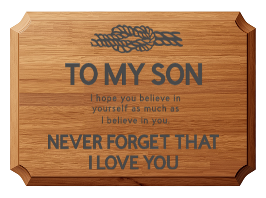 Decorative Plaque - 'To My Son....'