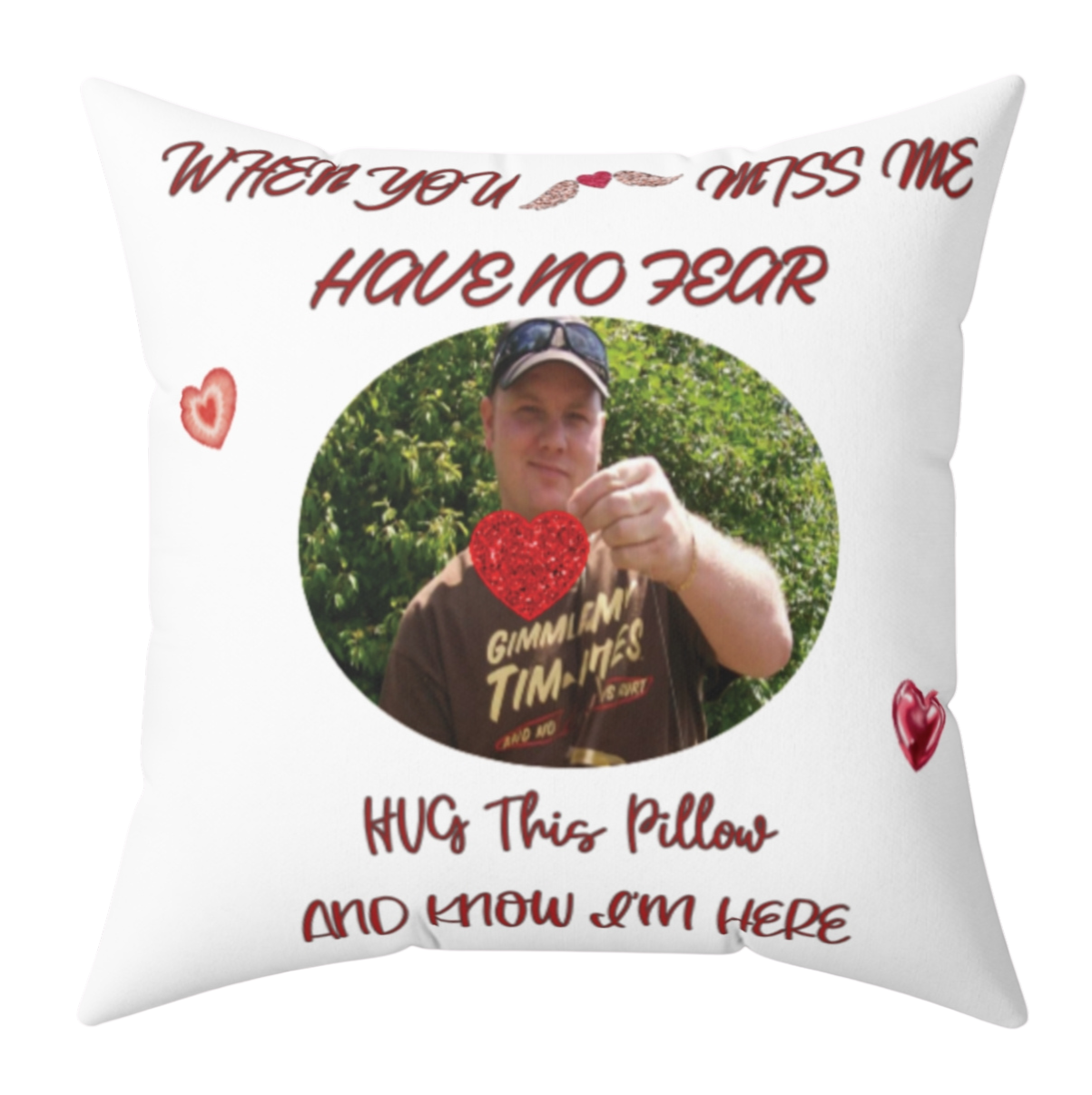 Memorial Gifts of Your Loved Ones - Hug Pillow Slipcover