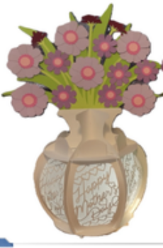 Handmade 3D Vase Cards | Custom Pop-Up Greeting Cards - 5 Styles