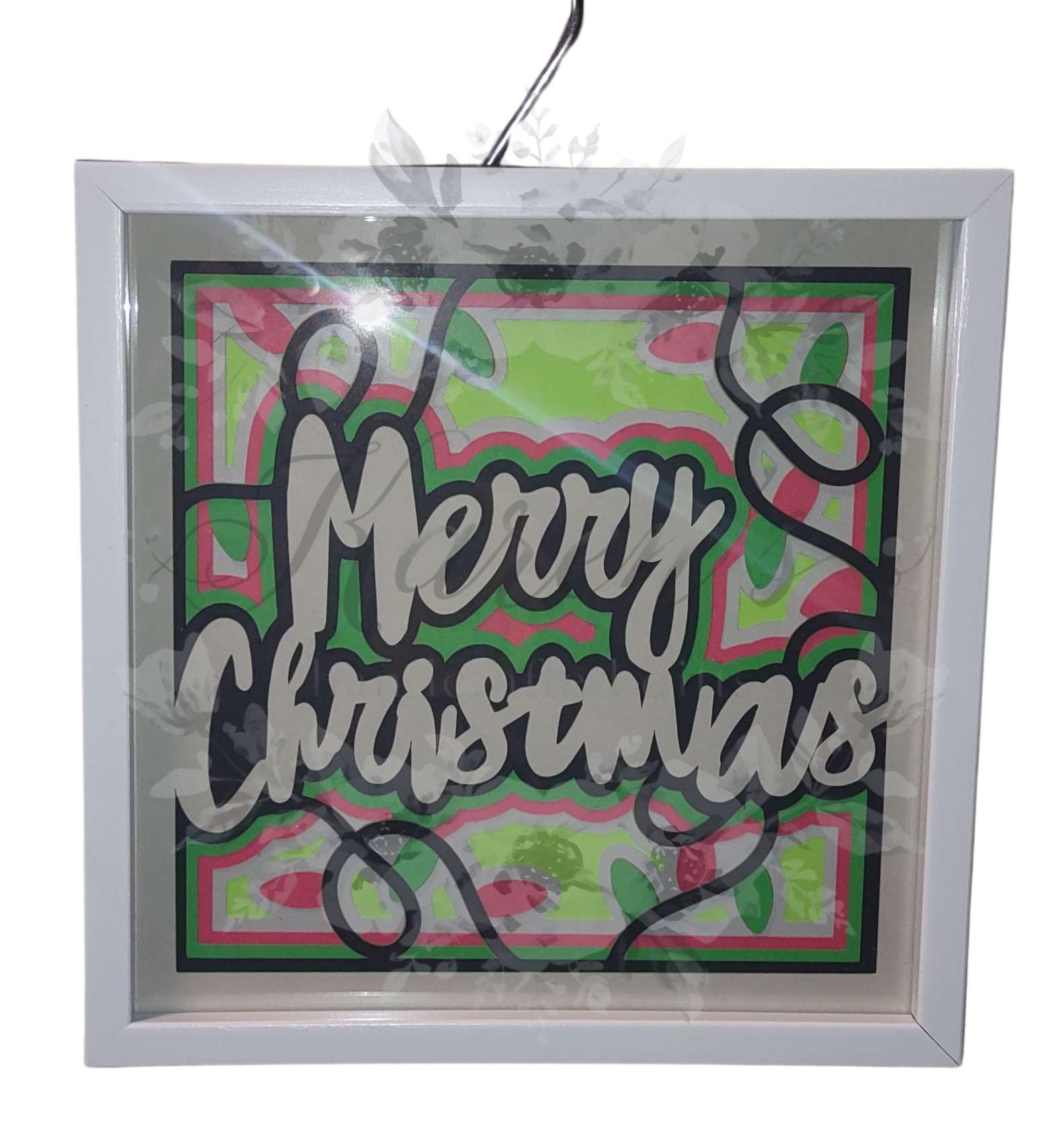 Handmade Winter Holiday Shadowbox | Home Decor